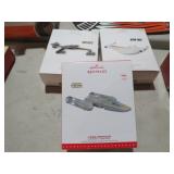 (3) STAR TREK ORNAMENTS IN BOX