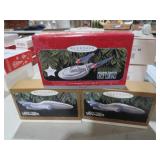 (3) STAR TREK ORNAMENTS IN BOX