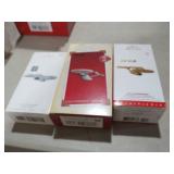 (3) STAR TREK ORNAMENTS IN BOX