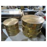 COLLECTION OF VTG BRASS U.S. STANDARD PEST SIEVES