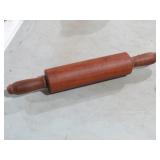 HANDTURNED SIGNED&DATED 1987 MAHOGANY ROLLING PIN