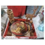 COLLECTION OF SAFARI ANIMAL BOWLS AND FIGURES