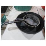 (3) CAST IRON SKLLETS