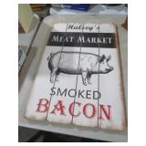 WOOD HULSEYS MEAT MARKET ADV SIGN