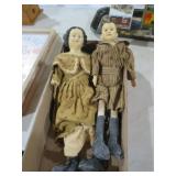 PAIR OF ANTIQUE DOLLS