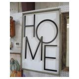FRAMED WOOD 3-D HOME DECOR