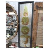 WOOD & METAL FRAMED TOPARY PLANT DECOR