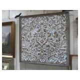NICE FRAMED METAL 3-D WALL DECOR