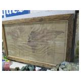 NICE LARGE BARN WOOD FRAMED WORLD MAP
