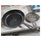 (2) CAST IRON SKILLETS