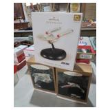 (3) STAR TREK ORNAMENTS IN BOX