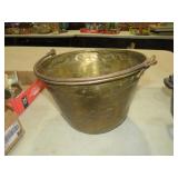 COPPER AND BRASS BUCKET WT HANDLE