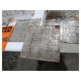 (3) METAL DAYS OF WORK TILES