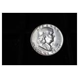 1955 P FRANKLIN HALF DOLLAR 90%