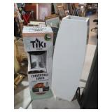 TIKI CONVERTABLE TORCH AND WHITE VASE