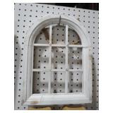 SMALL WOOD ARCH WINDOW