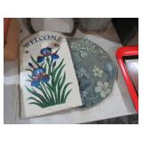 (2) OUTDOOR WELCOME PLAQUES