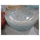 COLLECTION OF GLASS SERVING BOWLS