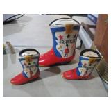 VINTAGE NASHVILLE BOOT BANK AND S&P SHAKERS