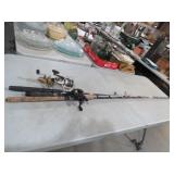 COLLECTION OF RODS AND REELS