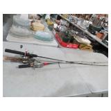 COLLECTION OF RODS AND REELS