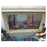 FRAMED VINTAGE OIL ON BOARD PAINTING
