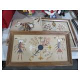 COLLECTION OF NATIVE AMERICAN TILE PICTURES