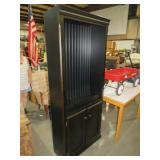 BLACKWOOD TWO DOOR CABINENT WITH ADJ SHELFS