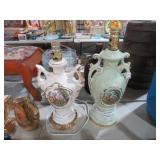(2) GEORGE AND MARTHA WASHINGTON VTG LAMPS