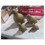 COLLECTION OF BRASS QUAILS