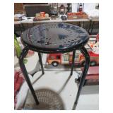 BLACK METAL STOOL
