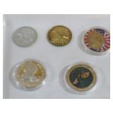 COLLECTION OF COMMEMORATIVE COINS AND TOKENS