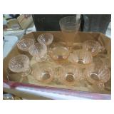 COLLECTION OF TINK DEPRESSION CUPS AND MISC