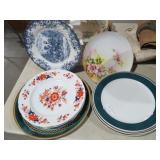 COLLECTION OF HAND PAINTED CHINA PLATES