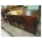 SOLID WOOD 3D & 4DR FLAT SCREEN TV STAND