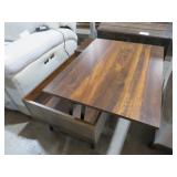 UNIQUE MCM STYLE LIFT TOP SIDE TABLE