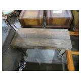 HANDMADE PRIMITIVE WOOD BENCH