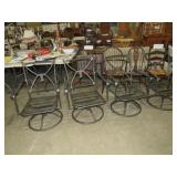 SET OF FOUR OUTDOOR PATIO ROCKER CHAIRS