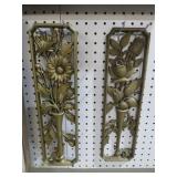 PAIR OF 1960S BURWOOD FOLIAGE & LORAL WALL HANGING