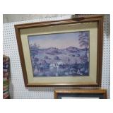 FRAMED ARTPRINT BY ARTIST SIGNED ART PRINT