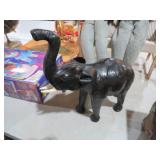 LEATHER COVERED ELEPHANT