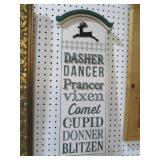 WOOD SANTAS REINDEER NAMES