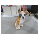 RESIN BOXER DOG STATUE