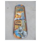 METAL HAPPY CAMPERS THEROMETER