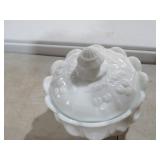 WESTMORELAND CHERRY / THUMB PRINT COVERED DISH
