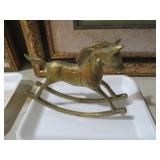 BRASS ROCKING HORSE