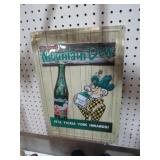 METAL MOUNTAIN DEW ADV HILLBILLY SIGN