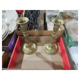 2 BRASS CANDLE STICKS