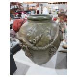 LARGE GREEN POTTERY VASE