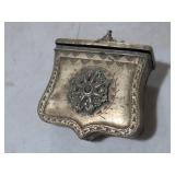 VINTAGE SOLID BRASS GUN POWDERED BOX
